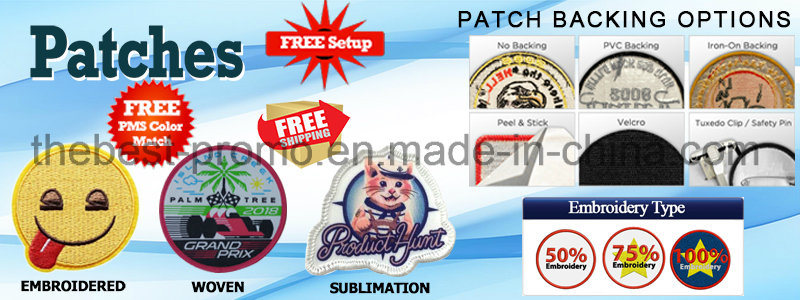 Custom Woven Clothing Patches Iron on Backing