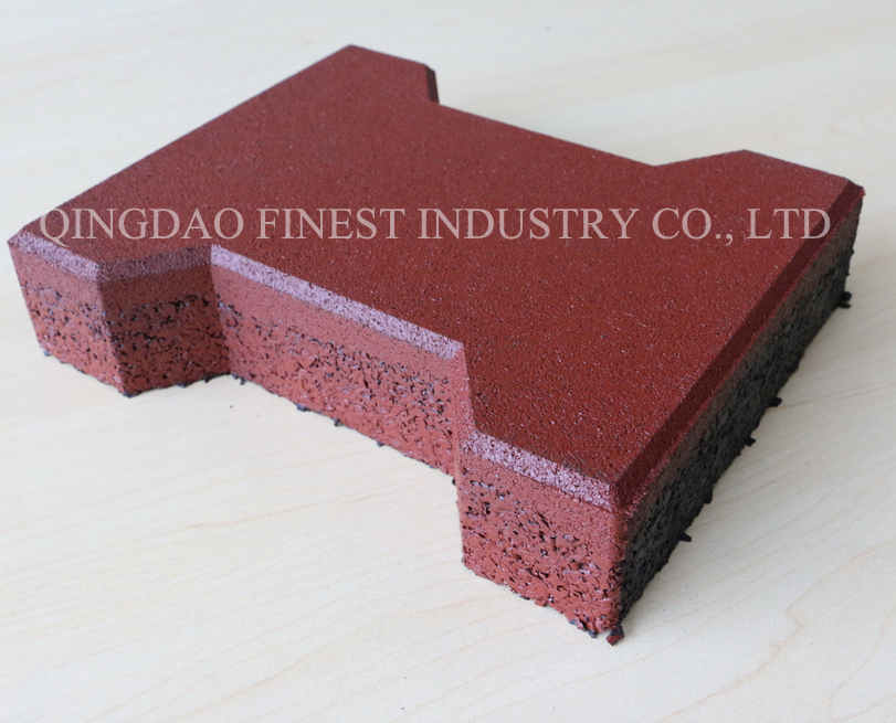 Dogbone Rubber Tiles/Rubber Bricks/Outdoor Rubber Tiles