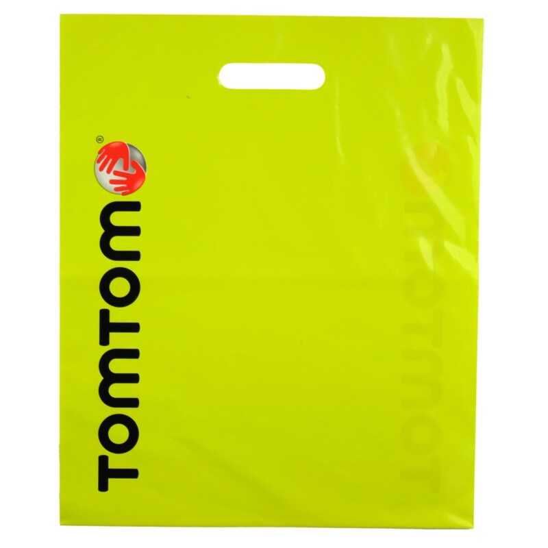 2015 Plastic Bag with Die Cut Handle, Printed Bag, Shopping Bags with Customized Design (HF-529)