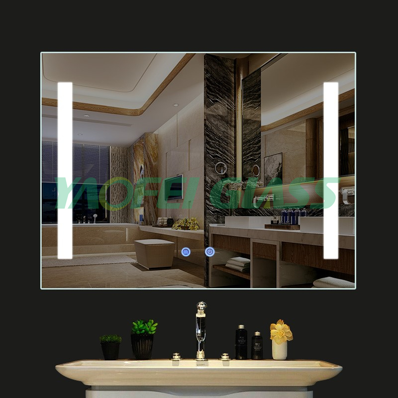 5mm Fashion Five Star Hotel Lighted Bathroom LED Mirror