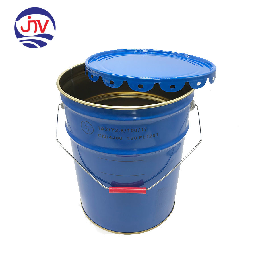 5 Gallon Blue Open Head Steel Pail with Rust Inhibitor Enamel