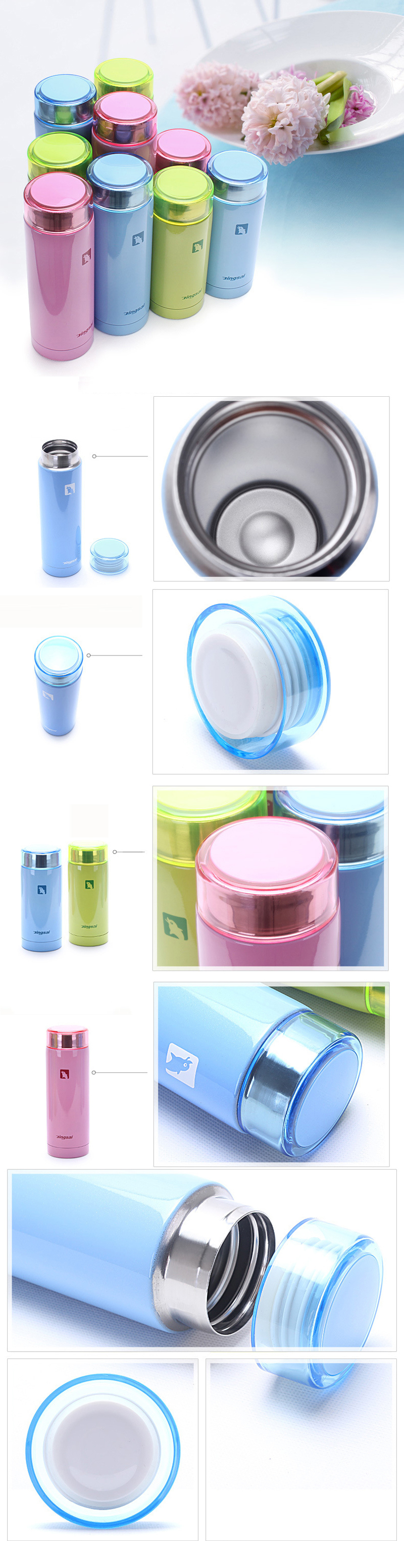 2018 New Design Stainless Steel Vacuum Insulated Thermos Cup Water Bottle 10 Oz