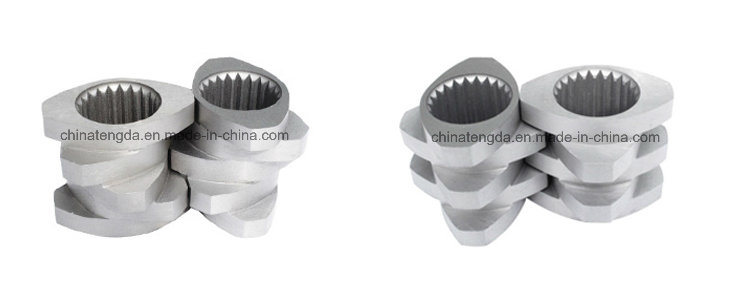 Screw Elements and Barrel for Plastic Extruder