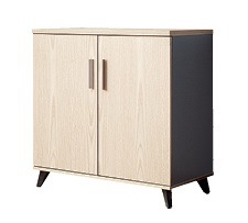 Modern Office Furniture Melamine Large Volume Side Display Middle Bookcase Cabinet (KL-505)