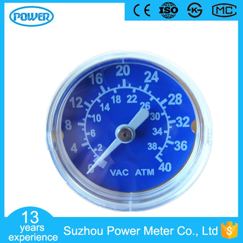 40mm High Quality White Plastic Case Medical Pressure Gauge Manometer