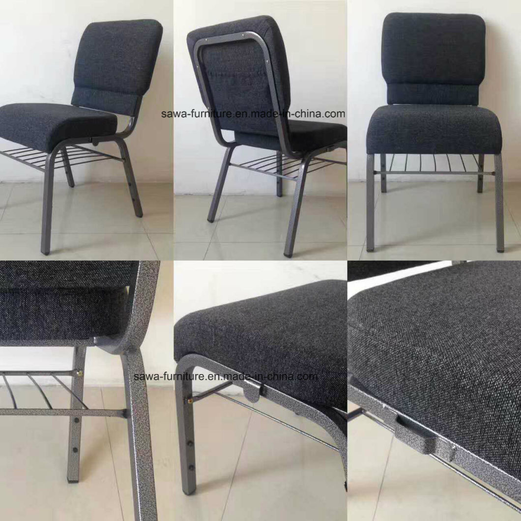 Wholesale Fabric Metal Church Chair Auditorium Chair with Arm