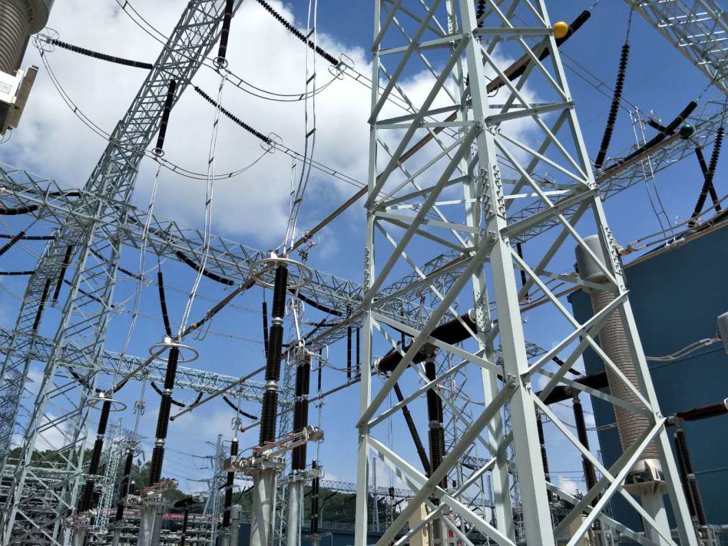 35-500kv Q345 Angle Steel Substation Structure for Sale