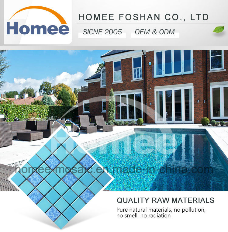 Hot Sale Waterproof Indoor Swimming Pool Ceramic Mosaic Tile