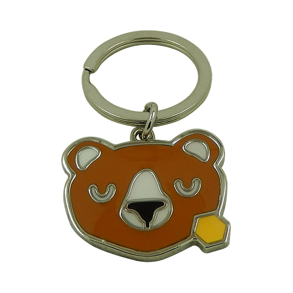 Metal Enamel Icecream Keyring