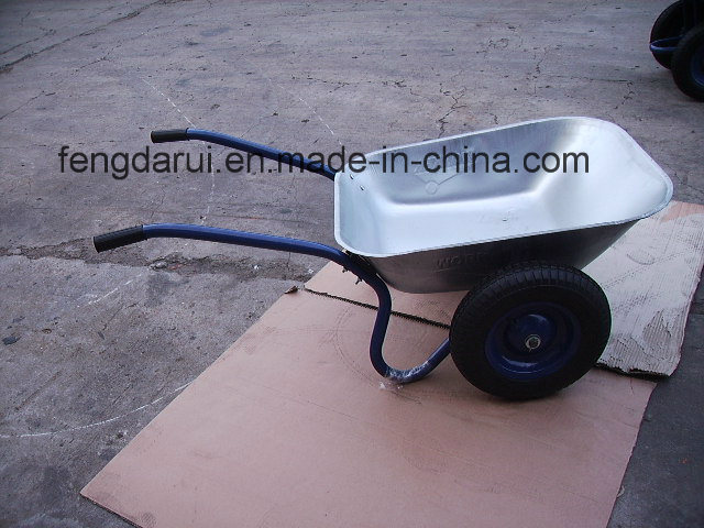 Qingdao Metal Wheel Barrow (WB6407) with Double Wheels