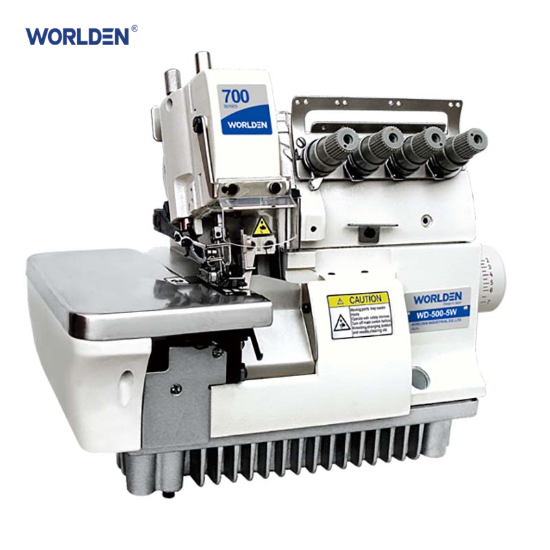 Wd-700-5W Super High Speed Wide Needle Gage Overlock Sewing Machine