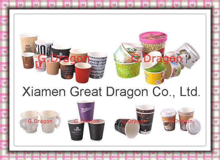 1.5-32 Ounce Hot Beverage Paper Cups with Lids (GD-PC001)