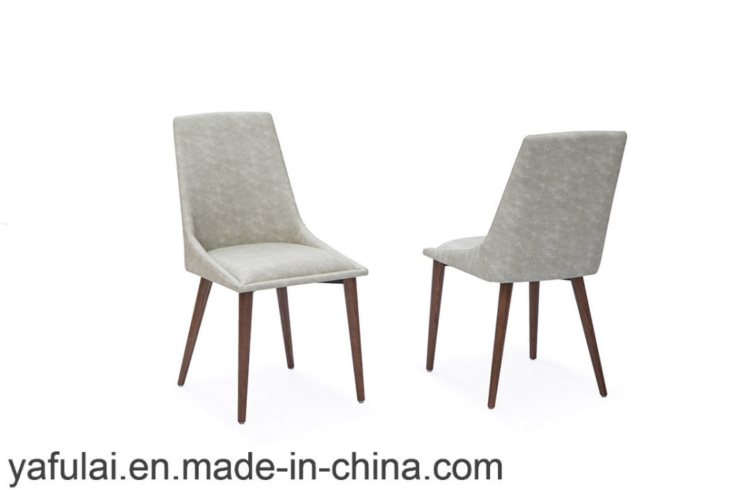 Fashion PU Wood Dining Chair for Hotel Home Office