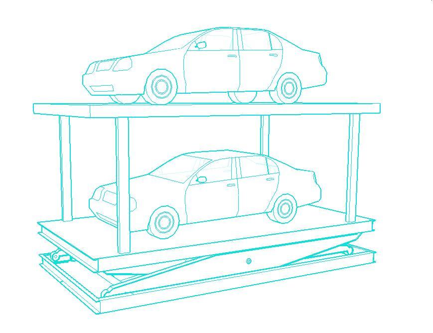 Residential Underground Parking Lot Lift for Car Parking Scissor Lift