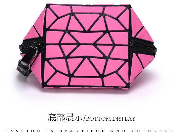 Fashion Black Clutch Cosmetic Bag Beauty Case Evening Bag for Women