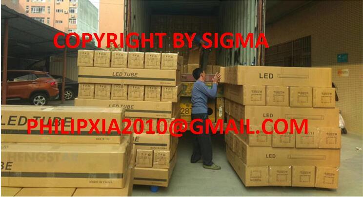 Sigma High Lm Alum PC Plastic Glass T8 2FT 60cm 9W 10W 4FT 120cm 18W 20W G13 Based Bulbs Fluorescent LED Lamps