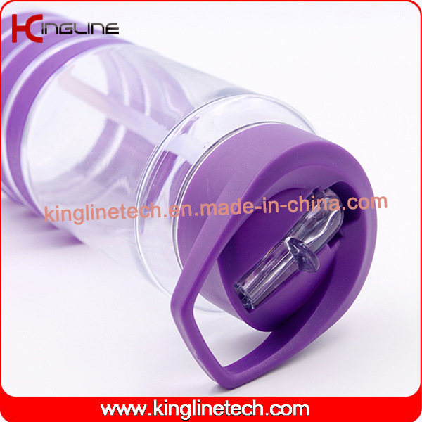 700ml high quality Plastic straw Drink bottle (KL-7146)