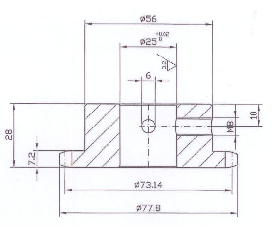 ISO Standard Single Kb-Type Chain Wheel (Welding hub)