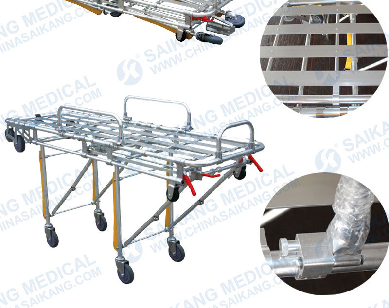 China Manufacturer Beautiful Ambulance Stretcher Trolley