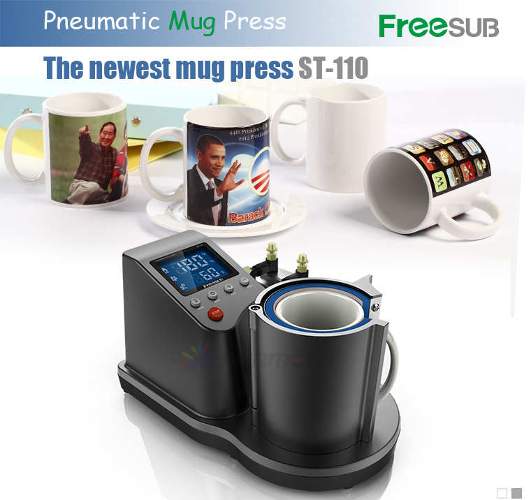 Freesub Pneumatic Sublimation Mug Heat Press Transfer Printing Machine (ST-110)