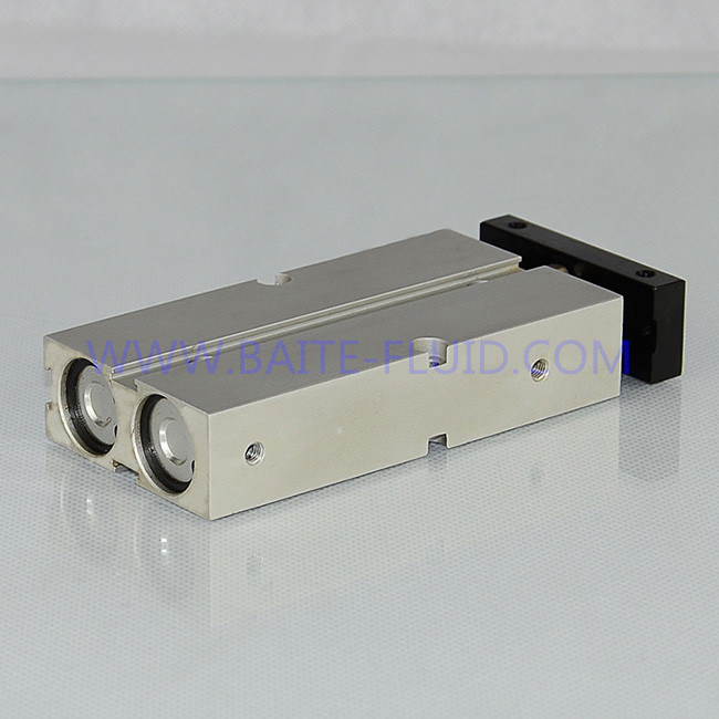 Three Shafts Slide Guide Rod Compact Pneumatic Air Cylinder