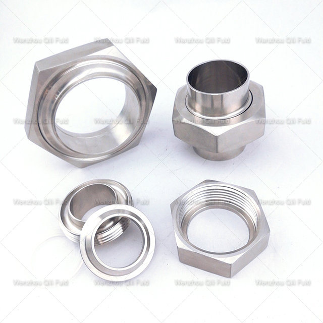 Stainless Steel Sanitary Idf Hexagon Nut Union