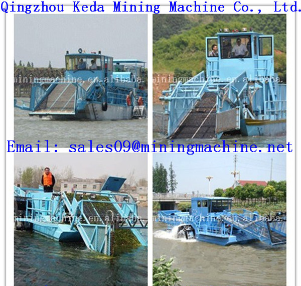 Water Hyacinth Harvester & Aquatic Weed Harvester & Water Weed Cutting Machine