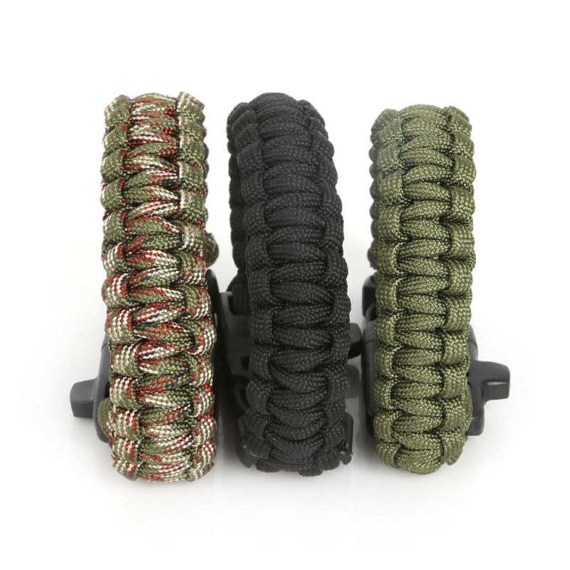 Multi-Function Outdoor Emergency Survival Braid Rope Bracelet