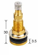 Air Water Tubeless Brass Tire Valve Stems Wheel Rim Tr618A