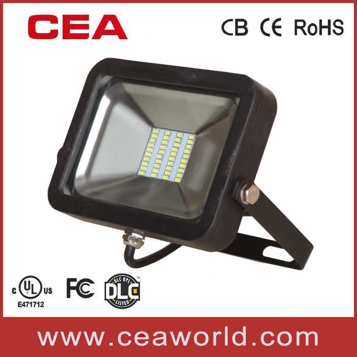 10-50W UL cUL Dlc Approved LED Flood Light with Knuckle Bracket