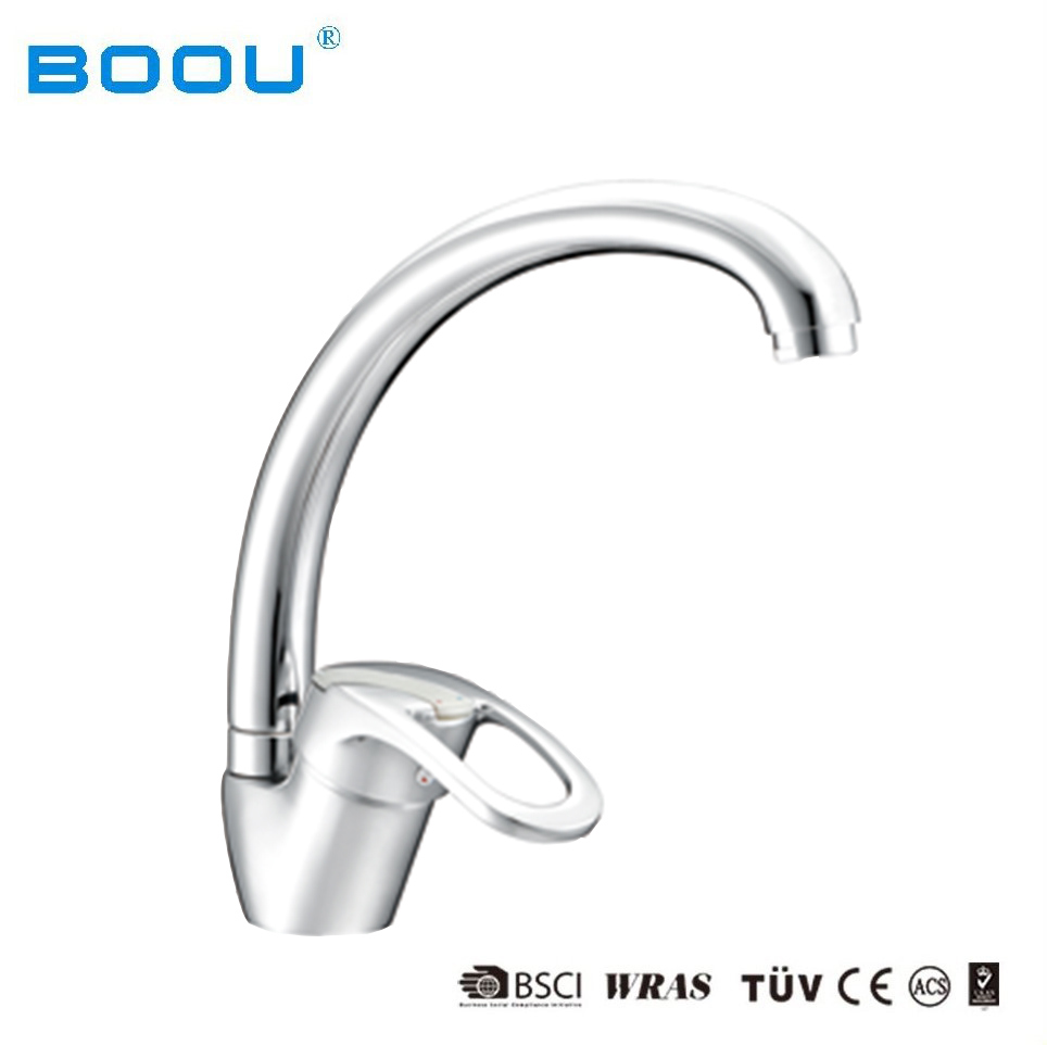 (8115-10) Boou Brass/Zinc Classic Style Kitchen Wash Mixer Deck Mounted Kitchen Water Tap