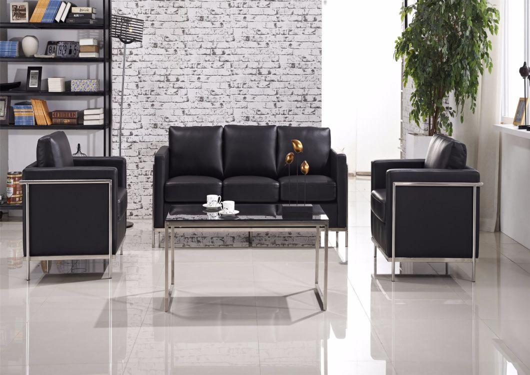 Black Combination New Design Lobby Reception Area Office Seating Sofa