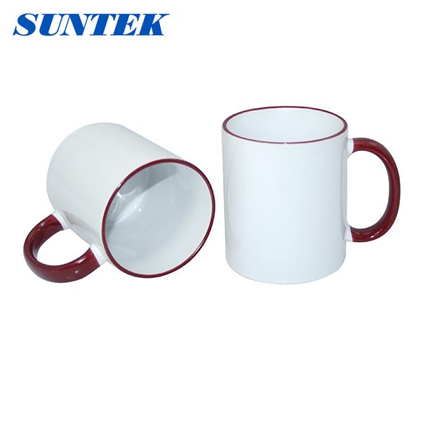 Ceramic Coated White Cup Color Changing Magic Sublimation Mug