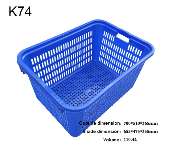K74 Large Strong Plastic Logistics Storage Crates for Clothing