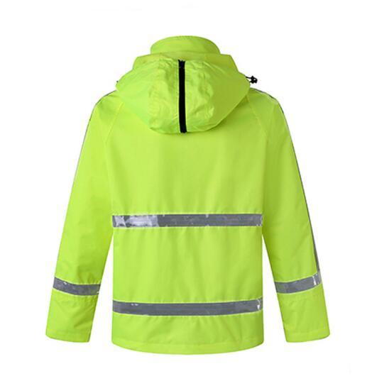 100% Polyester Raincoat Police Raincoat Luminous Waterproof