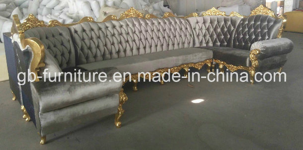 Karaoke Couch Sofa in Grey Fabric