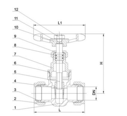 1/4''-4''inch Compression Brass Gate Valve with Best Seller