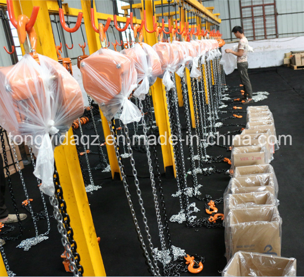 Construction Lifting Equipment 1 Ton Chain Hoist 2 Ton Chain Pulley Blocks