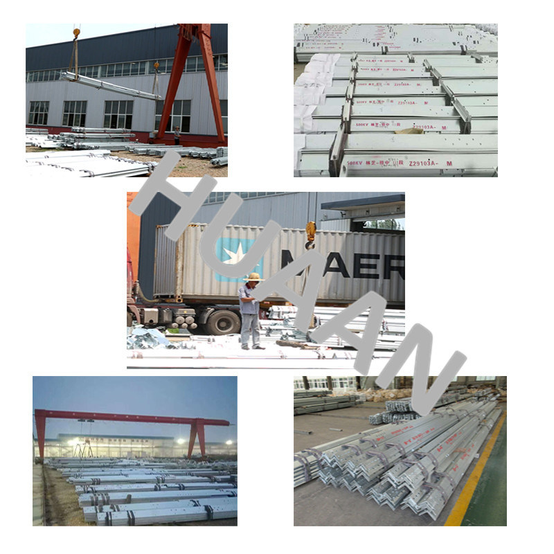 Electric Power Transmission 132kv Galvanized Angualr Steel Tower