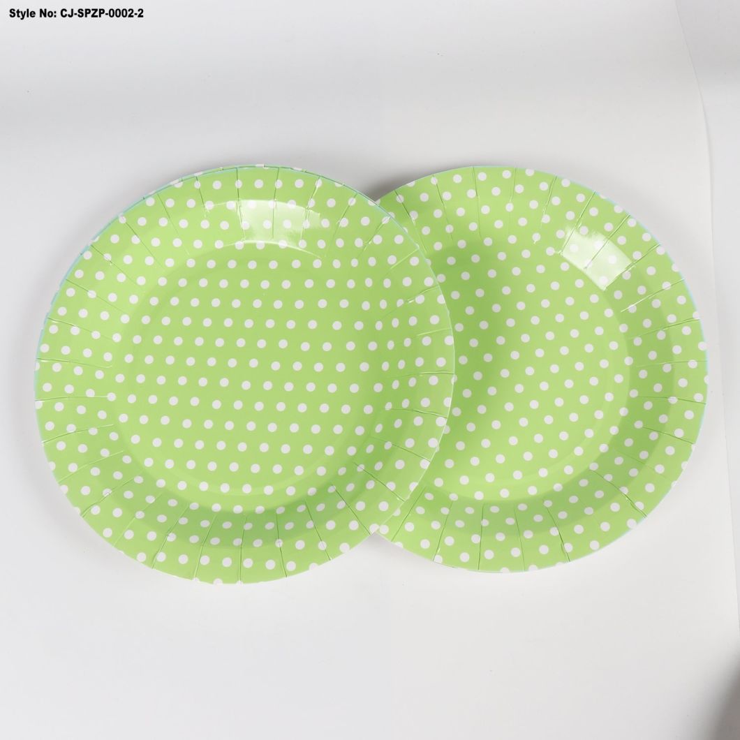 Flower-Shaped Paper Plate Disposable Printing Paper Plate
