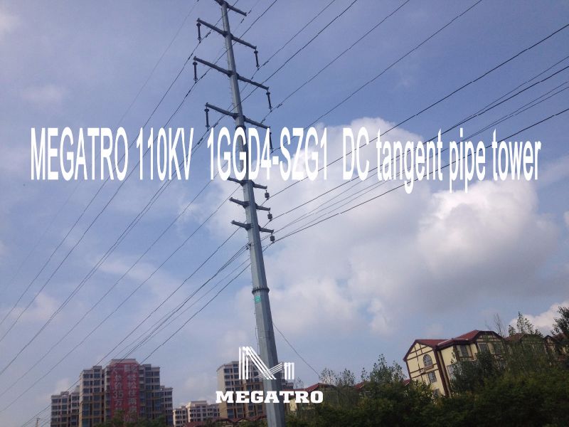 Megatro 110kv 1ggd4-Szg1 DC Tangent Steel Pole