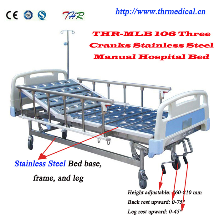 2018 Three Cranks Manual Luxurious Hospital Bed (THR-MLB106)