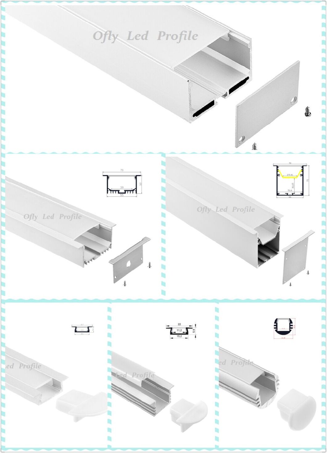 Aluminium Kitchen Profile LED Sensor Cabinet Light