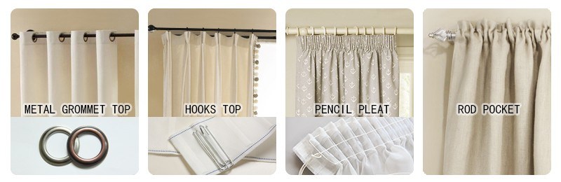 Stripe Mediterranean Curtains for Livingroom Rideaux Faux Linen Drape Fabric Home Curtain