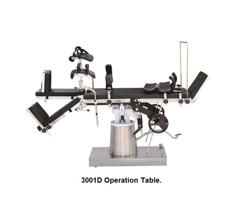 China Best Price 3001d Manual Surgical Operation Table Operation Bed with Ce Quality