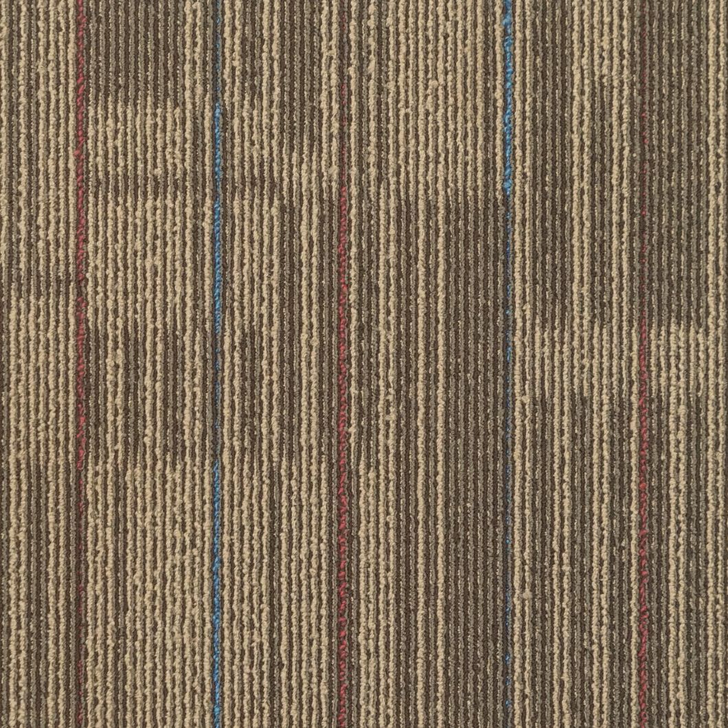 Decorative 50X50cm Fireproof Commercial Nylon Carpet Tile