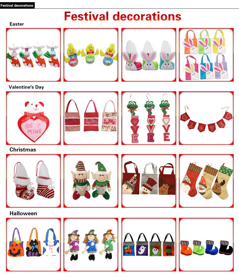 Christmas Decoration (ZY11S270-4-5) Christmas Angel Gift Bag Jute Bag