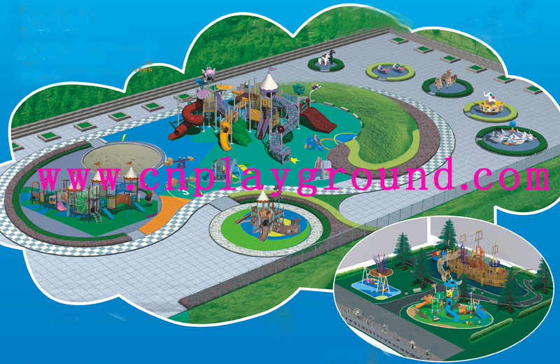 Tree Series Children Slides Playground Sets for Primary School Hf-11102