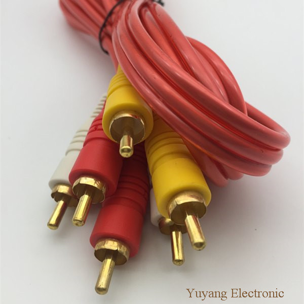 3RCA/3r Plug/Jack to 3RCA/3r Plug/Jack AV/VGA/Audio/DVD/VCD Cable (3r-3r)