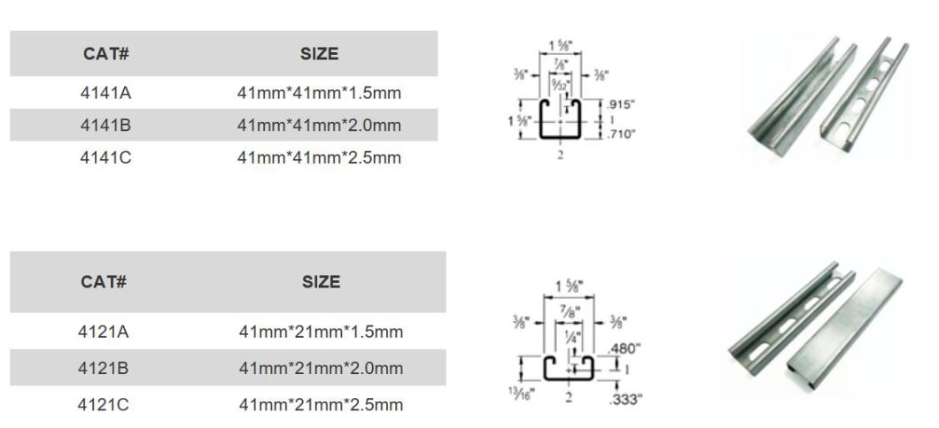 Stereo Channel Steel U Type Connetion